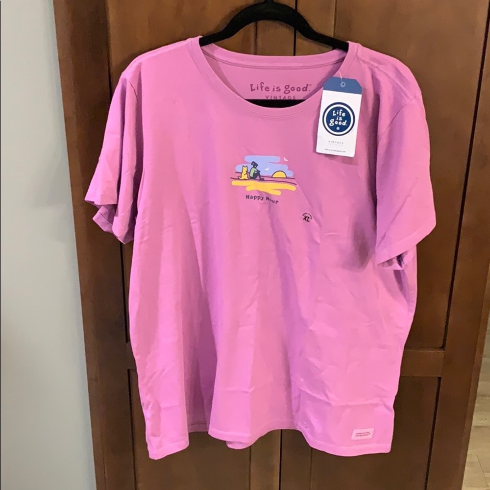 Women’s XL Life is Good T-shirt new with tags
